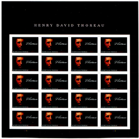 U.S. #5202 Henry David Thoreau Pane of 20