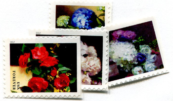 U.S. #5237-40 Flowers from the Garden, 4 Singles (from Booklet)