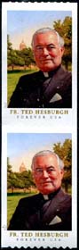 U.S. #5242 Father Ted Hesburgh Coil Pair