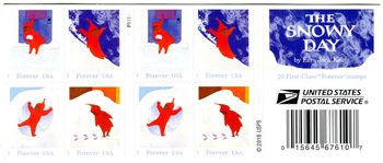 U.S. #5246b The Snowy Day, Dbl-Sided Booklet of 20