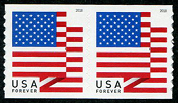 U.S. #5260 Flag Issue Coil Pair