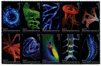 U.S. #5273a Bioluminescent Life Block of 10