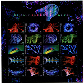 U.S. #5273 Bioluminescent Life Pane of 20