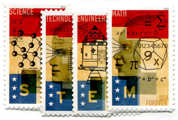 U.S. #5276-79 STEM Education, 4 Singles