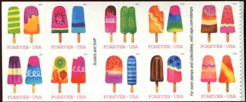 U.S. #5294a Frozen Treats, Block of 10