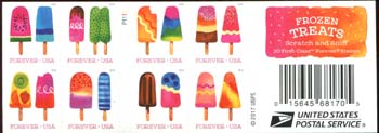 U.S. #5294b Frozen Treats, Booklet of 20