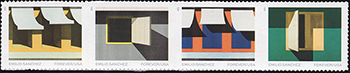 U.S. #5597a Emilio Sanchez, Strip of 4