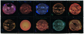 U.S. #5607a Sun Science, Block of 10