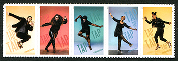 U.S. #5613a Tap Dance, Strip of 5