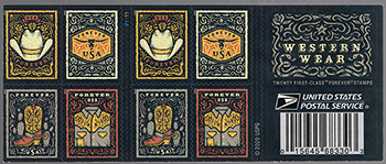 U.S. #5618b Western Wear, Booklet of 20