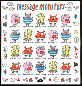 U.S. #5639 Message Monsters Pane of 20