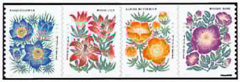 U.S. #5675a Mountain Flora, Coil Strip of 4