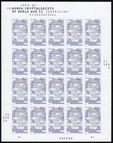 U.S. #5738 Women Cryptologists of WWII, Pane of 20