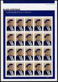U.S. #5753 Ernest J. Gaines, Pane of 20