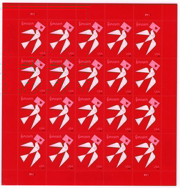 U.S. #5826 Love Issue (2024) Pane of 20