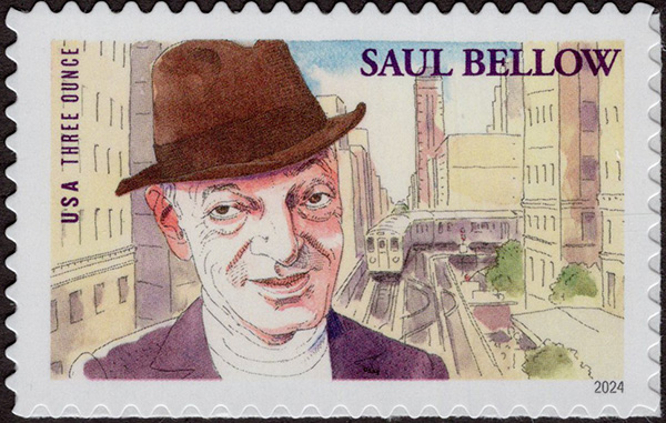U.S. #5831 Saul Bellow, 3-ounce rate stamp