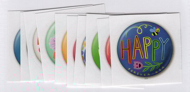 U.S. #5919-28 Pinback Buttons, Set of 10 Singles