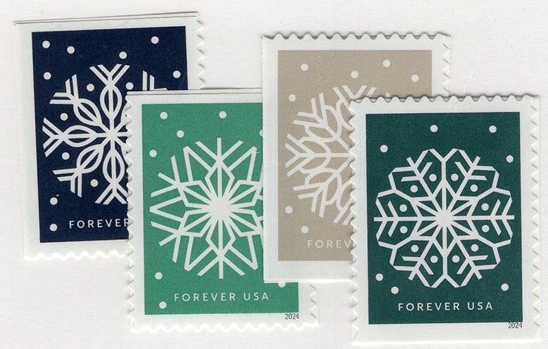 U.S. #5948-51 Winter Whimsy, Set of 4 Singles