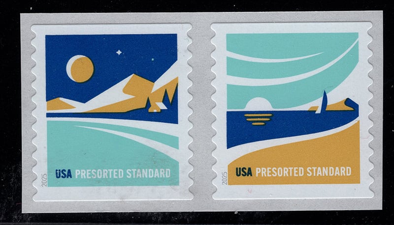 U.S. #5959a American Vistas Coil Pair