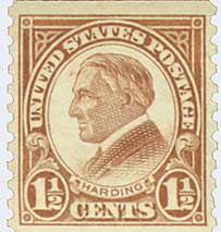 U.S. #598 11/2c Harding Coil - MNH