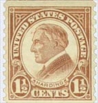 U.S. #598 11/2c Harding Coil - MNH