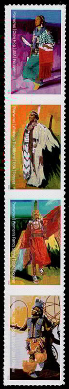 U.S. #5981a Powwows Strip of 4