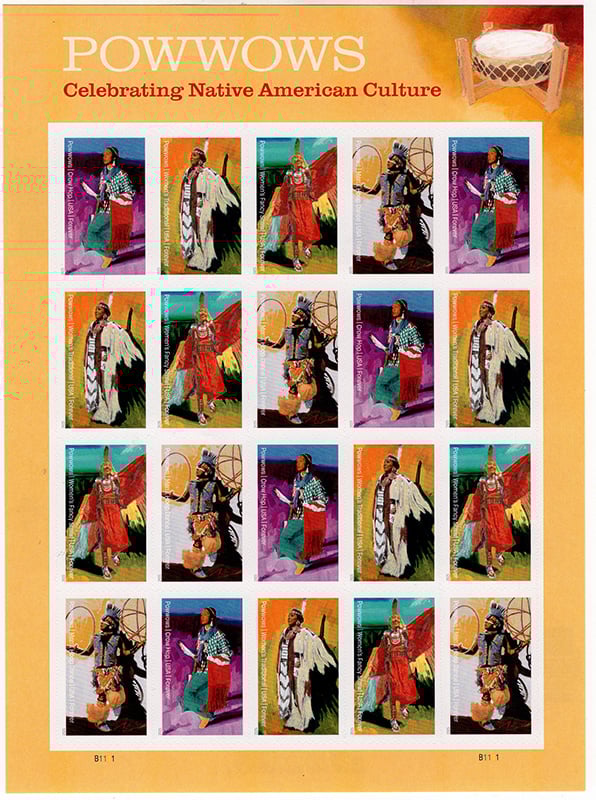 U.S. #5981 Powwows Pane of 20