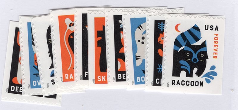 U.S. #6006-15 Baby Wild Animals. 10 singles