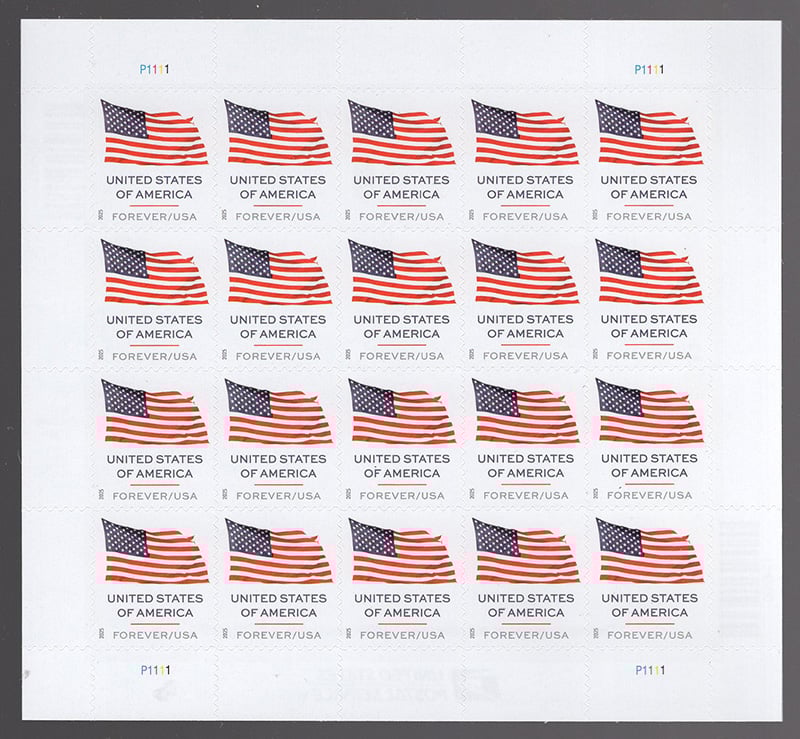 U.S. #6016 U.S. Flag 2025 Pane 20