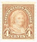 U.S. #601 4c Martha Washington Coil - MNH