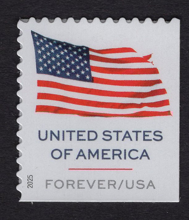 U.S. #6020 U.S. Flag 2025 (Single from AP Booklet)