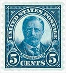 U.S. #602 5c Theodore Roosevelt Coil - MNH