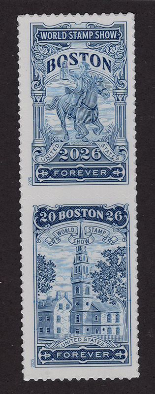 U.S. #6030a Boston 2026 World Stamp Show Pair