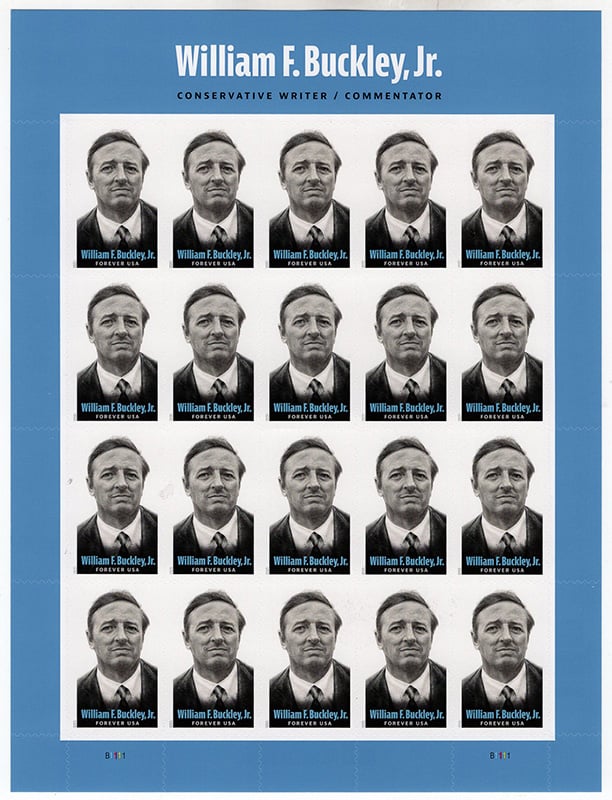 U.S. #6032 William F. Buckley, Pane of 20