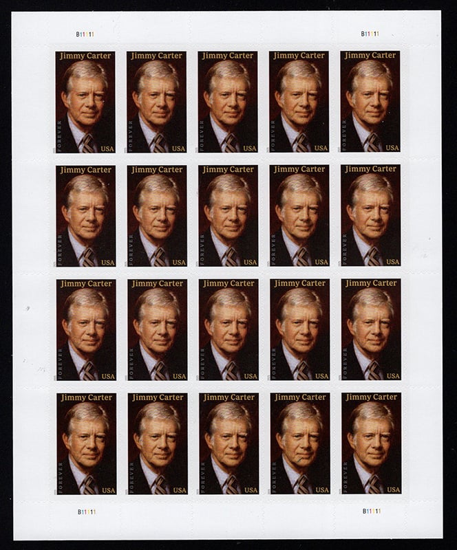 U.S. #6043 Jimmy Carter, Pane of 20