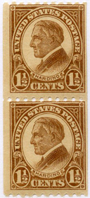 U.S. #605 11/2c Harding Coil - MNH Pair