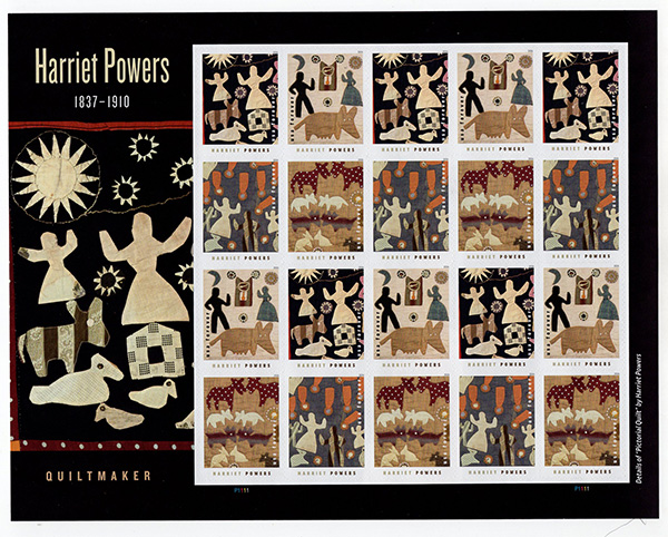 U.S. #6061a Harriet Powers, Quiltmaker, Pane of 20