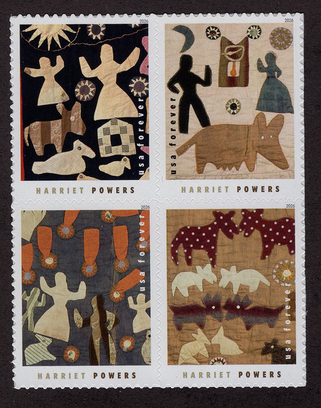 U.S. #6061a Harriet Powers, Quiltmaker, Block of 4