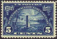 U.S. #616 Walloons Jan Ribault Monument - MNH