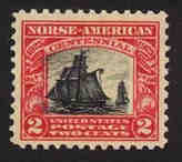 U.S. #620 2c Sloop 'Restaurationen' - MNH
