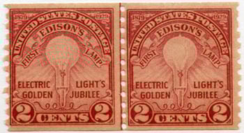 U.S. #656 Electric Light Coil - MNH Line Pair