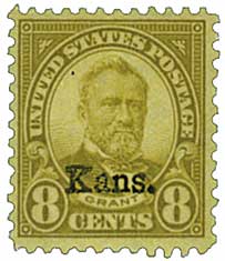 U.S. #666 8c 8c Grant, Kansas - Mint