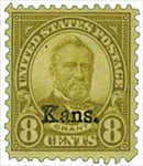 U.S. #666 8c 8c Grant, Kansas - MNH