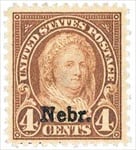 U.S. #673 4c Martha Washington, Nebraska - MNH