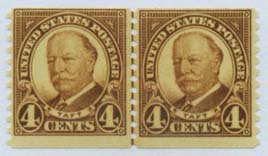 U.S. #687 4c Taft Coil - MNH Line Pair