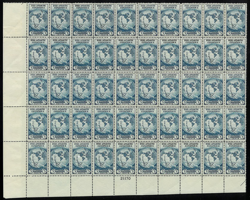 U.S. #733 Byrd Antarctic Sheet of 50 #21169