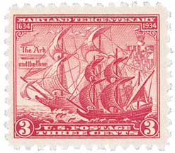 U.S. #736 Maryland Tercentenary MNH