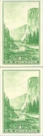 U.S. #756 Yosemite Horizontal Line Pair