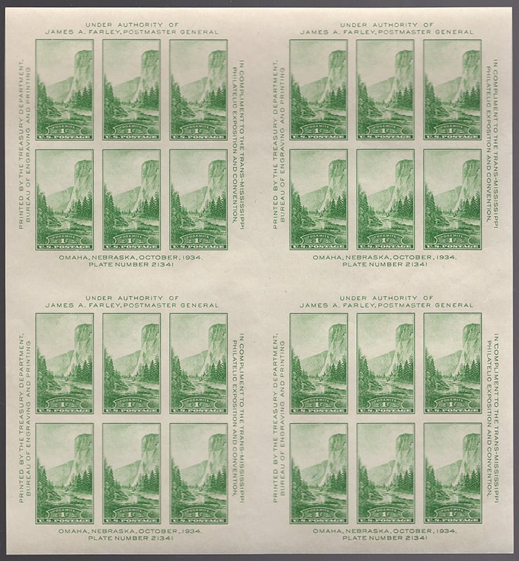 U.S. #769 Yosemite Block of 24