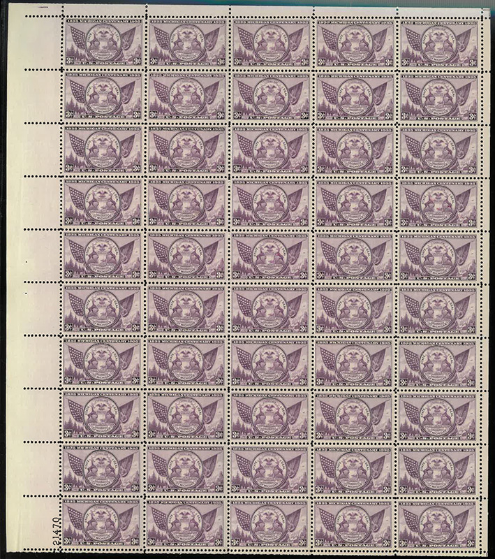 U.S. #775 Michigan Centenary